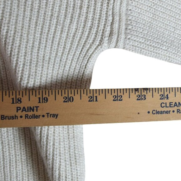 NWT ON 34th Ivory Ribbed Knit Sweater Size XL Minimalist Preppy Normcore Cozy - Picture 8 of 8